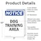 Signmission Dog Training Area, 7 in W x Rectangle, Aluminum OS-2PACK-NS-A-710-V-11435 - alternate 3
